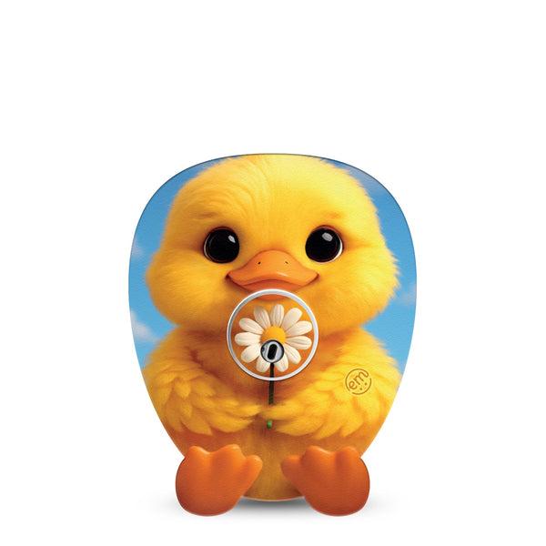 ExpressionMed Daisy Duckling Freestyle Libre 3 and Libre 3 Plus Gumdrop, Single Tape and Single Sticker Duck and floral Accessories for Continuous Glucose Monitor