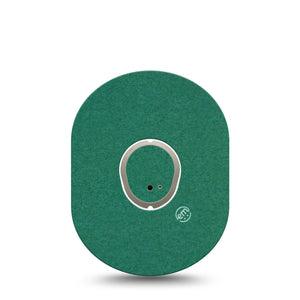 ExpressionMed Forest Green Dexcom G7 Tape, Dexcom Stelo Glucose Biosensor System, Single Tape and Single Sticker Basic Color, Overlay Tape CGM Design