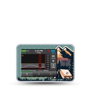 ExpressionMed Retro Camping Tandem T-Slim Sticker Single Sticker Vintage Camper Vinyl Decoration Pump Design