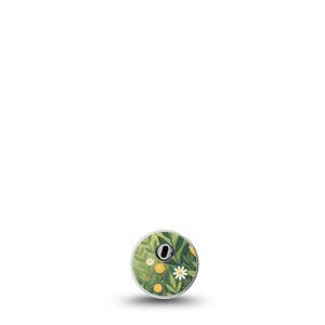 ExpressionMed Jungle Cat Freestyle Libre 3 and Libre 3 Plus Sticker, Single Sticker Cat and tulips Waterproof Adhesive Tape for CGM
