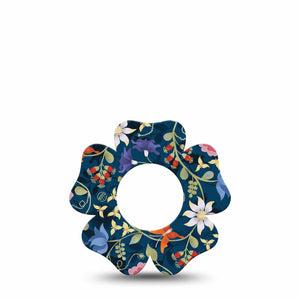 ExpressionMed Floral Folklore Freestyle Libre 2 Flower Shape Tape, Abbott Lingo, Single Floral Myths Inspired Fixing Ring Tape CGM Design