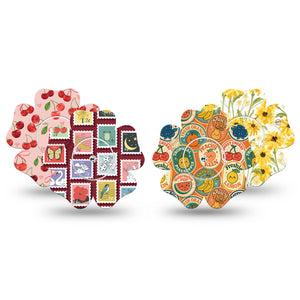 ExpressionMed Sweet Stickers Freestyle Libre, Libre 2 Plus, and Abbott Lingo Flower, tape and sticker  Fruits florals animals mix Best Covers for CGM