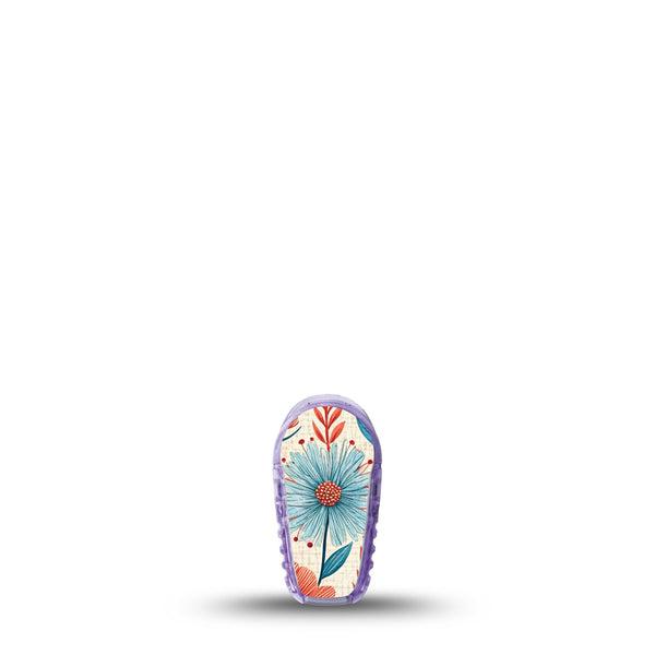 ExpressionMed Desert Wildflower Dexcom G6 Sticker, Single Sticker Graphic floral illustration Decorative Adhesive Tape for CGM