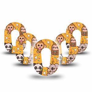 ExpressionMed Ice Cream Buddies Dexcom G6 Mini Tape, 5-Pack Tape Ice Cream Sprinkles, Adhesive Tape CGM Design