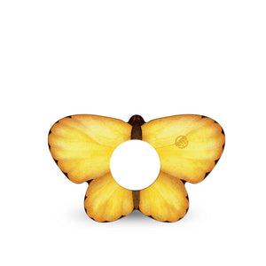 ExpressionMed Golden Petal Butterfly Infusion Butterfly, 5-Pack flower butterfly pattern Vinyl Decoration For Insulin Pump