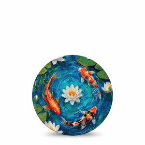 ExpressionMed Koi Pond Dexcom G7 and Dexcom Stelo Glucose Biosensor System OverPatch, Single Tape koi garden pond Adhesive Tape for CGM