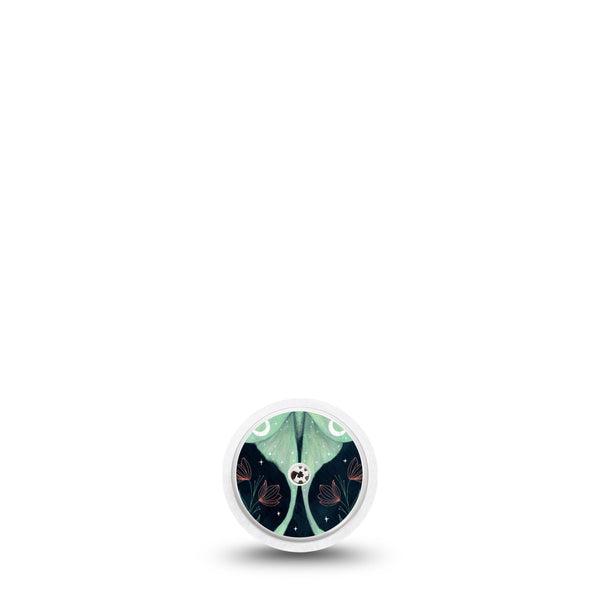 ExpressionMed Luna Moth Freestyle Libre and Libre 2 Plus Sticker, Abbott Lingo, Single Sticker Only Long-Tailed Moth, Vinyl Graphics Continuous Glucose Monitor Design