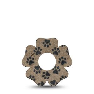 ExpressionMed Fuzzy Pawprints Infusion Flower, 5-Pack Woolly paws Best Covers For Insulin Pump