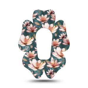 ExpressionMed Magnolia Dexcom G6 Flower Shape Tape Single Spring Aromatic Florals Themed Adhesive Patch Continuous Glucose Monitor Design