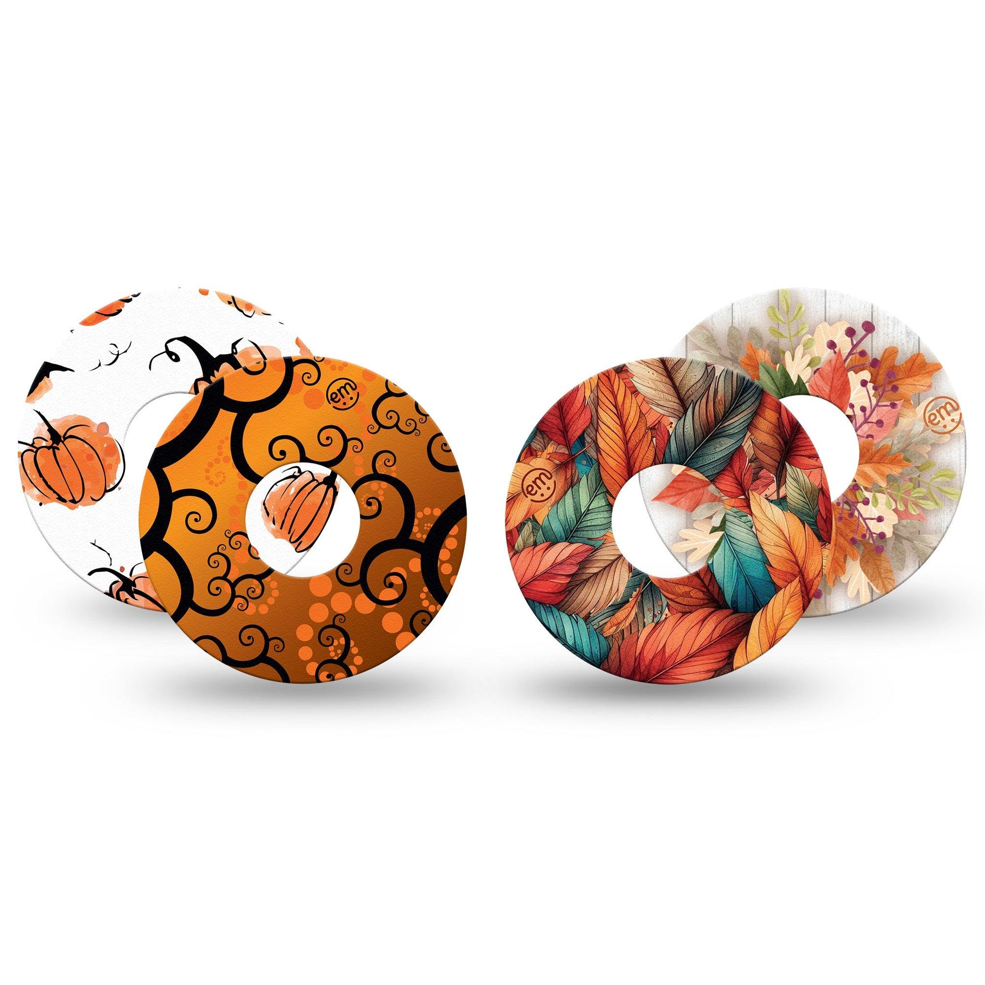 ExpressionMed Halloweeny Variety Pack Freestyle Libre 3 Tape 4-Pack Variety Decorative Halloween Motifs Adhesive Tape CGM Design