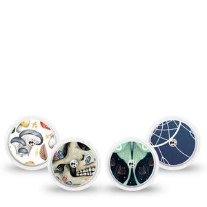 ExpressionMed Witching Hour Variety Pack Freestyle Libre and Libre 2 Plus Sticker, Abbott Lingo, 4-Pack Sticker Variety Occult Aesthetic Vibes, Vinyl Graphics Continuous Glucose Monitor Design