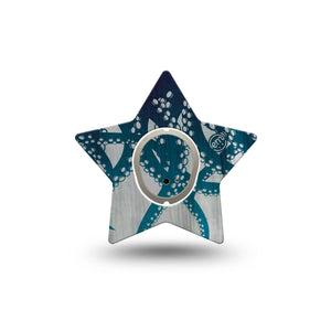 ExpressionMed Tentacles Dexcom G7 Star Shape Tape, Dexcom Stelo Glucose Biosensor System, Single Tape and Single Sticker Kraken-Inspired, Overlay Patch CGM Design