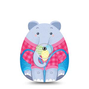 ExpressionMed Circus Elephant Freestyle Libre 3 and Libre 3 Plus Sticker and Tape  Squishmallow Elephant Inspired, Vinyl Sticker and Tape Pairing CGM Design