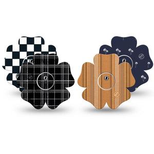 ExpressionMed Everyday Classic Freestyle Libre 3 and Libre 3 Plus Flower, tape and sticker  Mens inspired style patterns Accessories for CGM