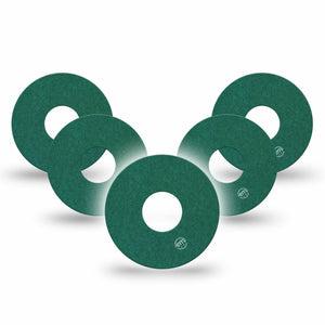 ExpressionMed Forest Green Freestyle Libre 3 and Libre 3 Plus Tape, 5-Pack Tape Basic Color, Adhesive Tape Continuous Glucose Monitor Design
