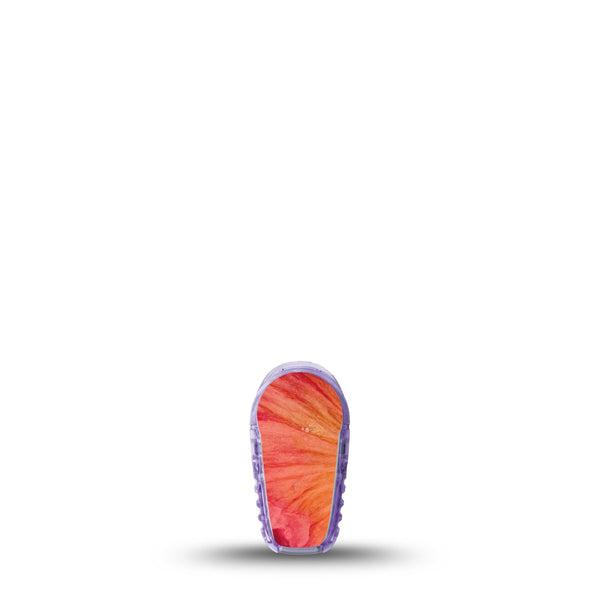 ExpressionMed Ruffles Dexcom G6 Sticker, Single Sticker Warm sunset tones Decorative Adhesive Tape for CGM