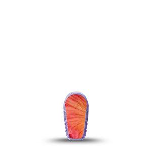 ExpressionMed Ruffles Dexcom G6 Sticker, Single Sticker Warm sunset tones Decorative Adhesive Tape for CGM