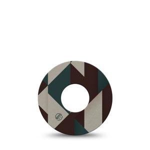 ExpressionMed Timberline  Infusion Set, 5-Pack Woodsy color palette Decorative Patch For Insulin Pump