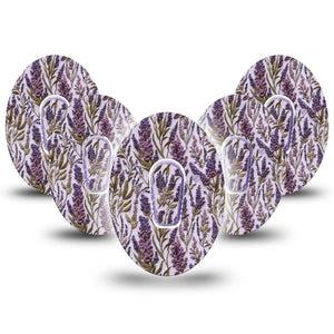 ExpressionMed Stitched Bloom Dexcom G6, 5-Pack Tape and 5-Pack Sticker Threaded florals Decorative Decal for CGM