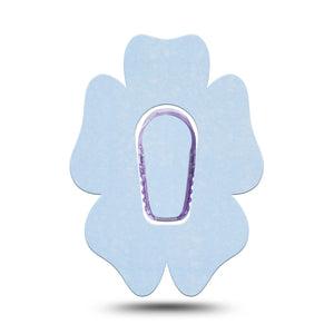 ExpressionMed Light Wash Jeans Dexcom G6 Flower Shape Tape, Single Tape and Single Sticker Pantone Color, Adhesive Patch Continuous Glucose Monitor Design