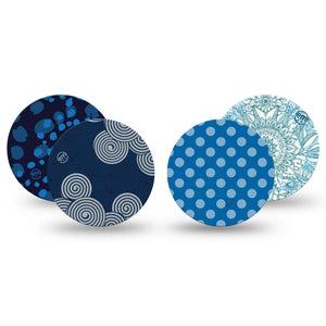 ExpressionMed Barbie Splash Variety Pack Freestyle Libre 3 and Libre 3 Plus Overpatch, 4-Pack Tape Variety Polka Dots, Adhesive Patch CGM Design