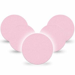 ExpressionMed Baby Pink Freestyle Libre and Libre 2 Plus Overpatch, Abbott Lingo, 5-Pack Tape Solid Color, Fixing Ring Patch CGM Design