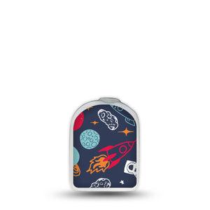 ExpressionMed Space Omnipod Surface Center Sticker Single Sticker Cosmic Wonder Vinyl Decoration Pump Design