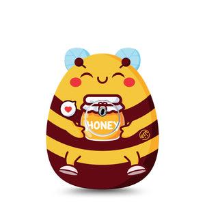 ExpressionMed Honey Bee Freestyle Libre 3 and Libre 3 Plus Sticker and Tape  Bumblebee Squishmallow, Vinyl Sticker and Tape Pairing CGM Design