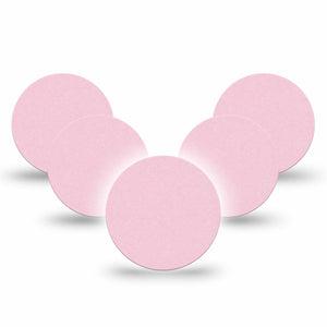 ExpressionMed Baby Pink Freestyle Libre 3 and Libre 3 Plus Overpatch, 5-Pack Tape Basic Color, Adhesive Patch CGM Design