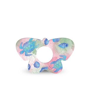 ExpressionMed Turtley One-derful Infusion Butterfly, 5-Pack Pink hibiscus blue turtles Vinyl Decoration For Insulin Pump