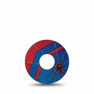 ExpressionMed Spider Man Freestyle Libre 3 and Libre 3 Plus Tape Single Tape Comic Spider Hero, Adhesive Tape Continuous Glucose Monitor Design