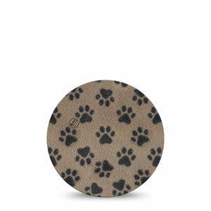 ExpressionMed Fuzzy Pawprints Dexcom G7 and Dexcom Stelo Glucose Biosensor System OverPatch, Single Tape Fur pawprints Adhesive Tape for CGM
