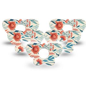 ExpressionMed Desert Wildflower Infusion Butterfly, 10-Pack Desert floral pattern Fixing Ring Tape For Pump