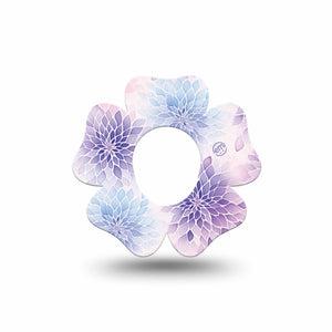 ExpressionMed Wisteria Fade Dexcom G7 and Dexcom Stelo Glucose Biosensor System Flower, Single Tape Spring purple bouquet Adhesive Tape for CGM