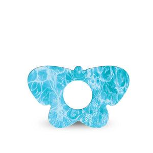 ExpressionMed Sunlit Water Infusion Butterfly, 5-Pack Water surface pattern Vinyl Decoration For Insulin Pump