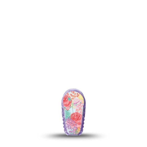 ExpressionMed Spring Flowers Dexcom G6 Sticker, Single Sticker Intricate florals Decorative Adhesive Tape for CGM