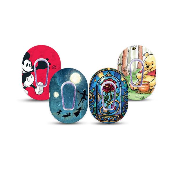 ExpressionMed Fairytale Dexcom G6 Mini, tape and sticker  mickey mouse fantasy design Waterproof Adhesive Tape for CGM