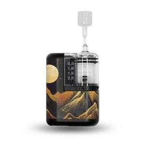 ExpressionMed Black Mountain Tandem Mobi Sticker, Single Sticker Only Line Drawn Mountaintops, Vinyl Decoration CGM Design