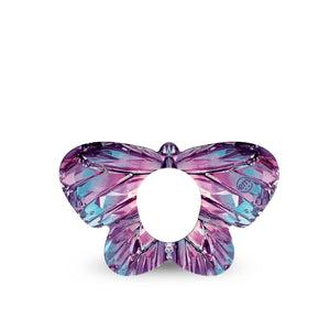 ExpressionMed Crystal Butterfly Dexcom G7 and Dexcom Stelo Glucose Biosensor System Butterfly, Single Tape crystal butterfly pattern Overlay Tape for CGM