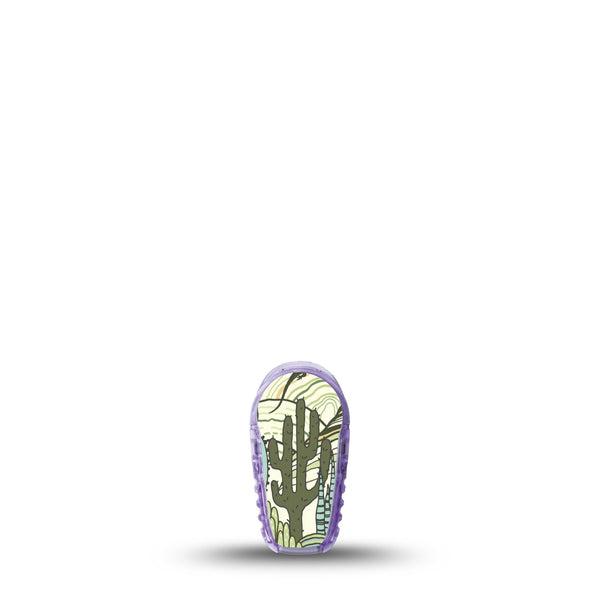 ExpressionMed Cactus Dexcom G6 Sticker Single Sticker Only Desert Life Cactus Iguana, Decorative Decal CGM Design