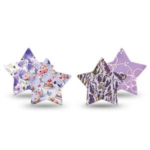ExpressionMed Garden Party Freestyle Libre, Libre 2 Plus, and Abbott Lingo Star, tape and sticker  Delightful lavenders Waterproof Sensor Cover for CGM