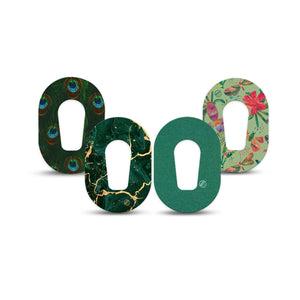 ExpressionMed Deep Forest Variety Pack Dexcom G6 Mini Tape, 4-Pack Tape Variety Chic Botanicals, Adhesive Tape CGM Design