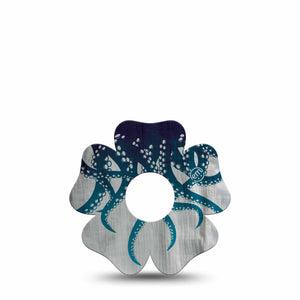 ExpressionMed Tentacles Freestyle Libre 3 and Libre 3 Plus Flower Shape Tape, Single Tape Octopus Tentacle, Overlay Tape CGM Design