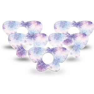 ExpressionMed Wisteria Fade Infusion Butterfly, 10-Pack Pattern floral Fixing Ring Tape For Pump