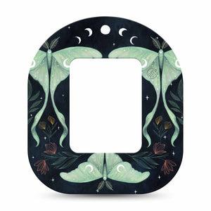 ExpressionMed Luna Moth Mobi Tape Single Tape Luna Moth Art Inspired, Adhesive Tape CGM Design