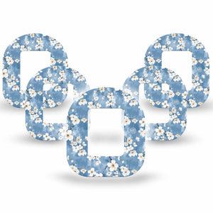 ExpressionMed Cherry Blossom Mobi Tape 5-Pack Tape White Cherry Blossom Flowers, Adhesive Tape CGM Design