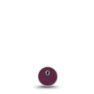 ExpressionMed Wine Red Freestyle Libre 3 Sticker, Single Sticker Only Solid Color, Decorative Decal CGM Design