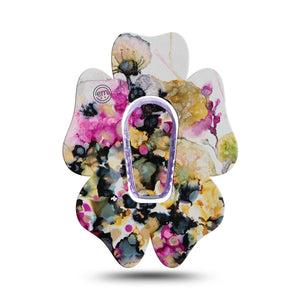 ExpressionMed Wild Blossoms Dexcom G6 Flower Shape Tape Single Tape and Single Sticker Free-spirit Flower Inspired Adhesive Patch Continuous Glucose Monitor Design