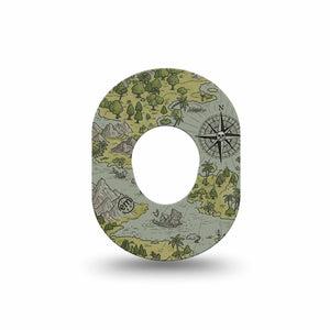 ExpressionMed Navigation Dexcom G7 Mini Tape, Dexcom Stelo Glucose Biosensor System, Single Tape Map Navigation, Patch Continuous Glucose Monitor Design