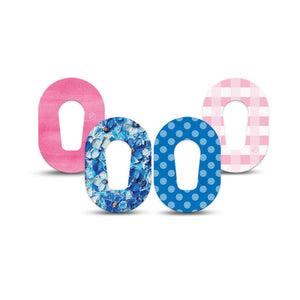 ExpressionMed Cotton Candy Coast Variety Pack Dexcom G6 Mini Tape, 4-Pack Tape Variety Type 1 Barbie Themed, Adhesive Tape CGM Design